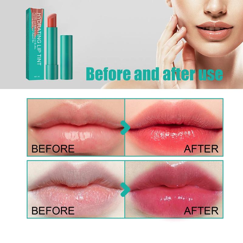 Moisturizing Lip Balm - Moisturizing Lip Care Lip Gloss, Lightens Lip Lines, Dryness and Cracks, Removes Dead Skin, Moisturizes, Hydrates, Plumps and Moisturizes Lip Gloss - 2 Pieces Dark Berry