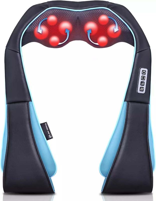 Shiatsu Back Shoulder and Neck Massager with Heat for Deep Therapy and Comfort