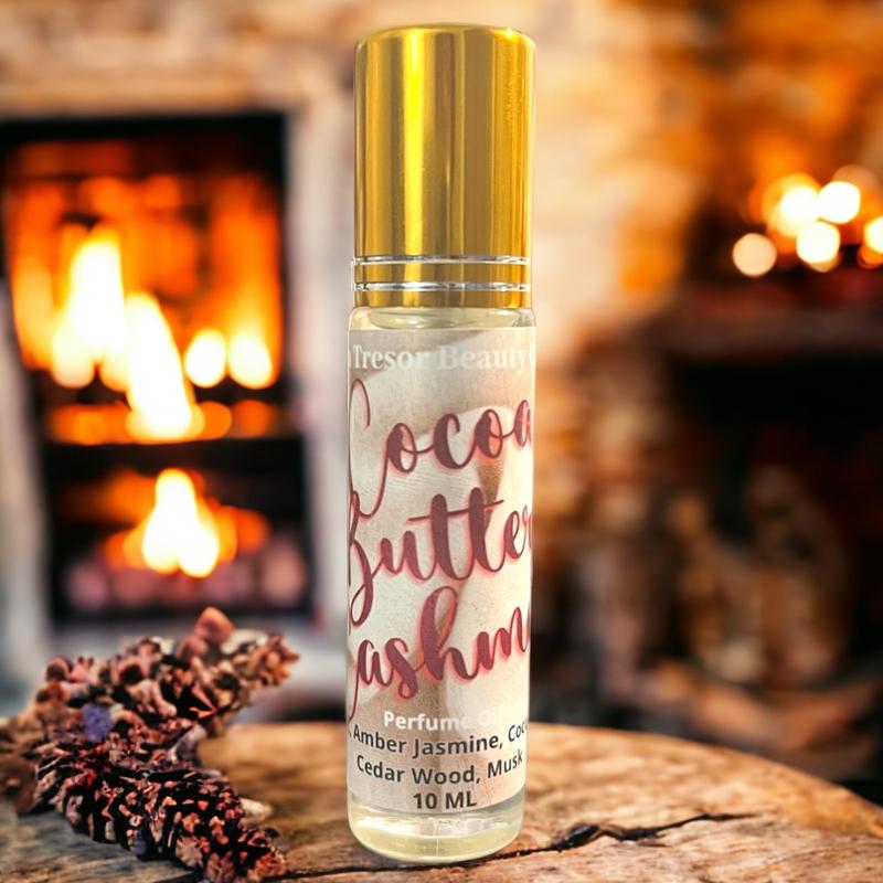 Cocoa butter cashmere body oil roll-on, natural, cruelty free, vegan friendly Women Woody Unisex Scent, Scented, Floral, Vanilla, Jasmine, sandalwood sandalwood perfume