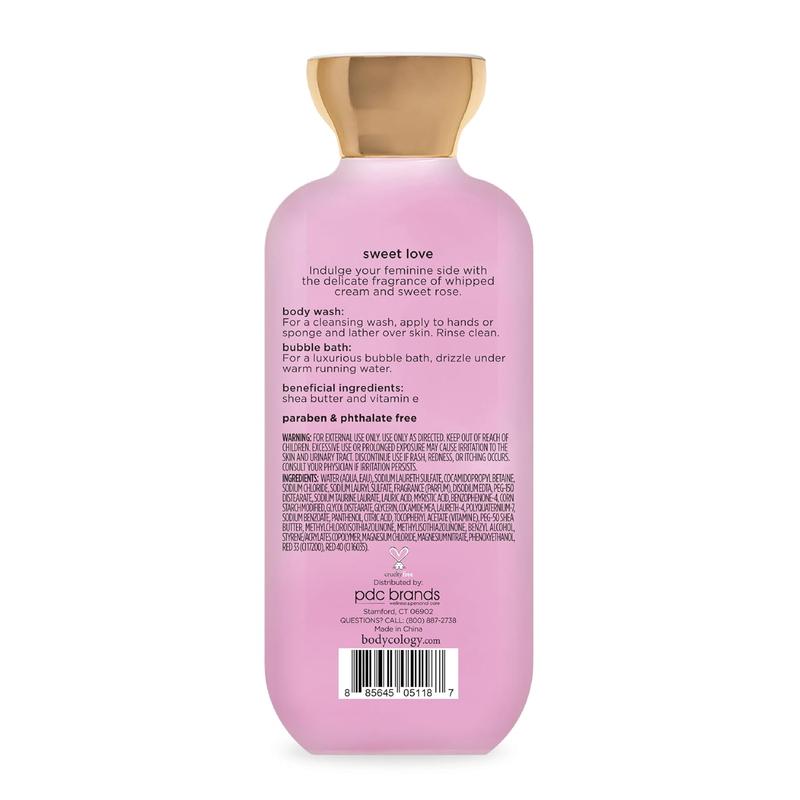 Bodycology 2-in-1 Body Wash & Bubble Bath, Sweet Love, 16 fl oz