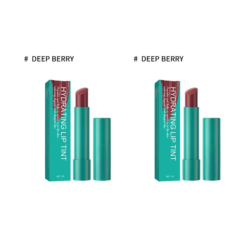 Moisturizing Lip Balm - Moisturizing Lip Care Lip Gloss, Lightens Lip Lines, Dryness and Cracks, Removes Dead Skin, Moisturizes, Hydrates, Plumps and Moisturizes Lip Gloss - 2 Pieces Dark Berry