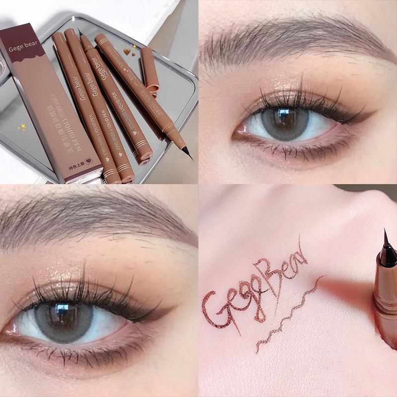 Liquid Smooth Eyeliner, 1 Count Cosmetic Waterproof Eyeliner Pencil, Quick Dry Eyeliner Pencil for Beginner, Summer Makeup for Women & Girls