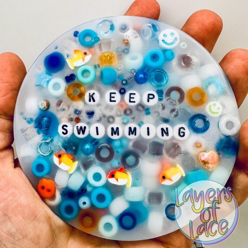 “Keep Swimming” Themed Picky Pad; Stop Skin and Nail Picking