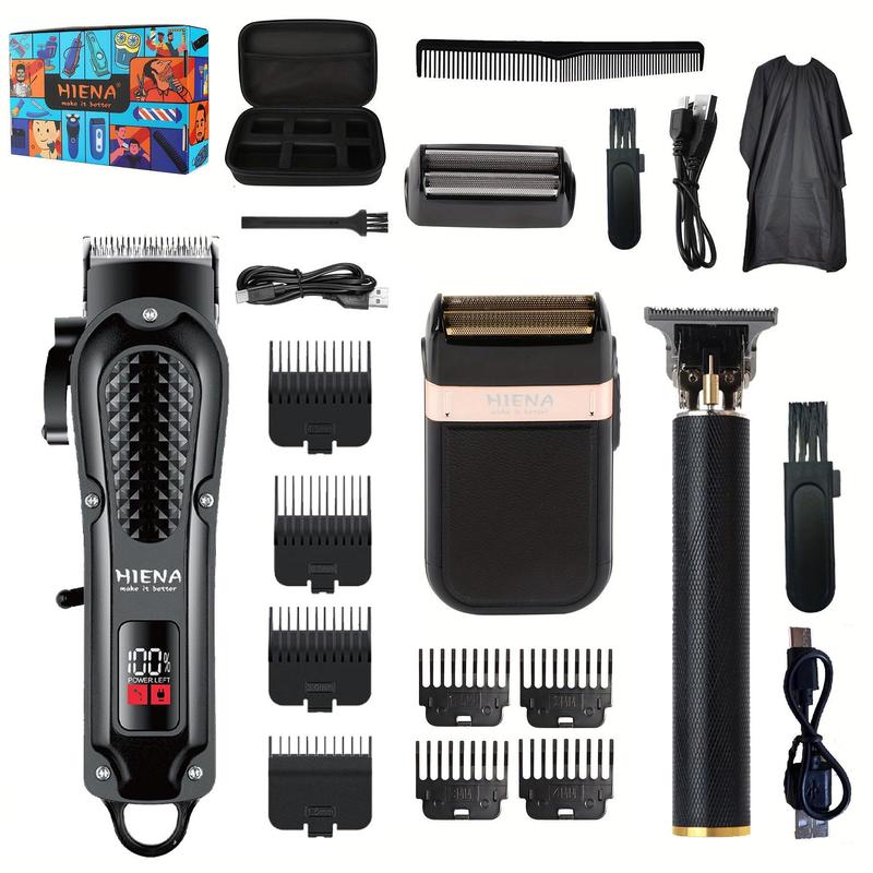 Electric Hair Clipper & Razor Set with Accessories, 1 Set Hair Trimmer Shaving Kit, Professional Hair Clipper Set for Men, Hair Styling Tools, Barber Equipment, Christmas Gift, Stocking Fillers