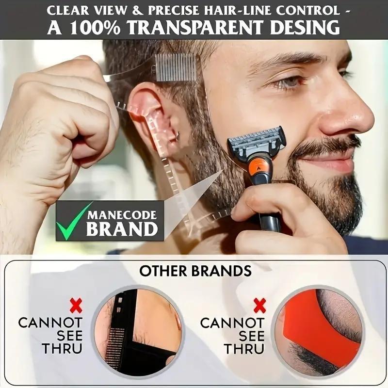 Creative Rotating Beard Styling Comb, 1 Count Sideburns & Beard Trimmer Contouring Tool for Men, Professional Beard Trimming Aid Accessories