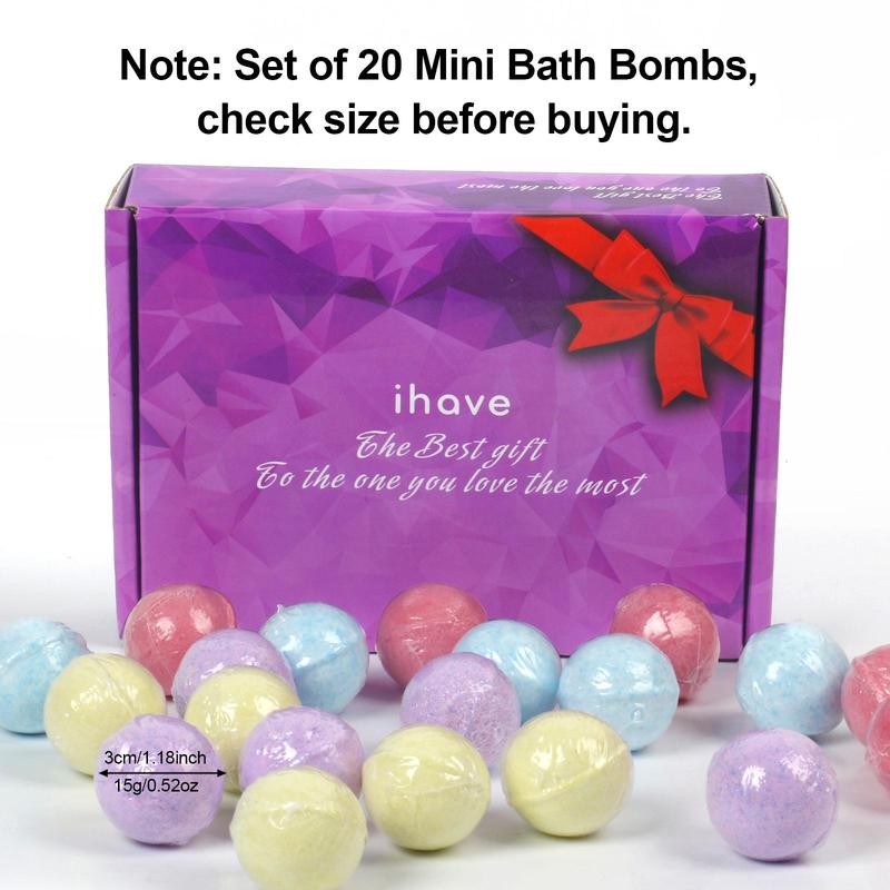 Bath Bombs Gift Set, Individually Wrapped Bath Salt Bombs, Foot Spa Self-care Gifts, Skin Care Set with Bubble Bath, Christmas Gift