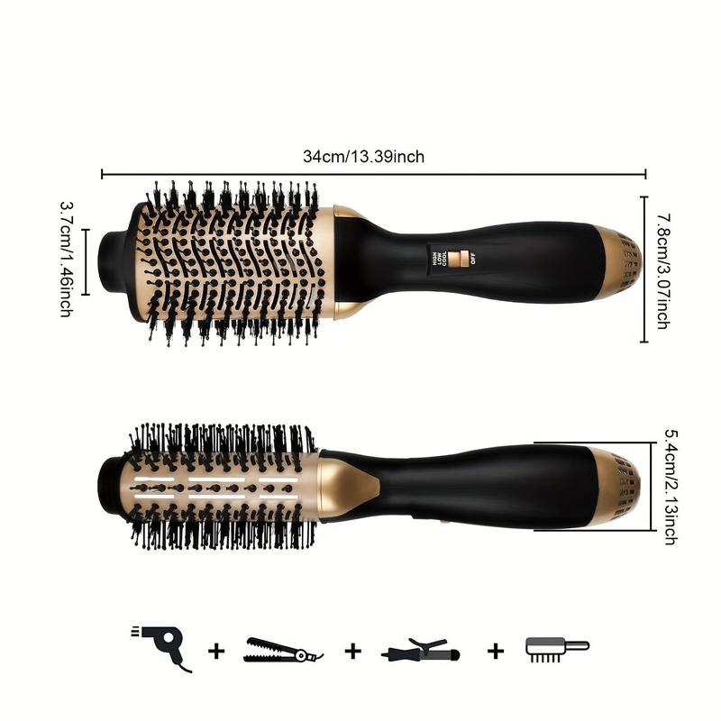 3 In 1 Hair Dryer Brush, Multifunctional Hair Styling Brush, Blow Dryer Hot Air Brush For All Hair Types, Hair Straightener, Blowout Brush, Silk Press