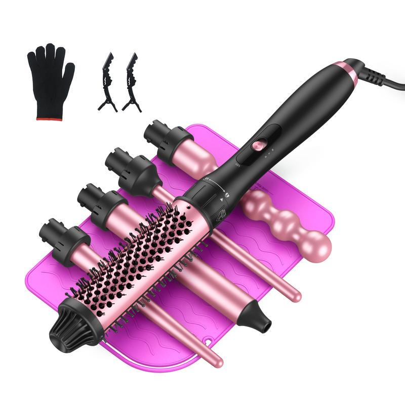 LANDOT 5 in 1 Curling Iron Set for Hair Styling - Comfortable