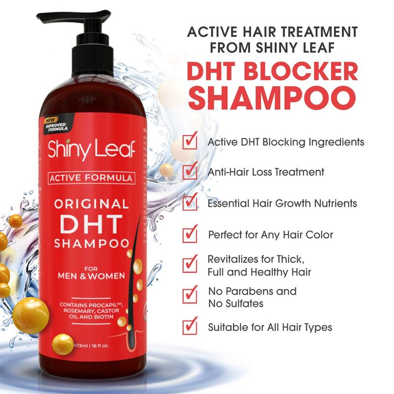 DHT Blocker Hair Loss Rosemary Shampoo 16 oz, Active Formula For Hair Growth With Biotin Procapil & Capixyl For Men and Women Made in the USA