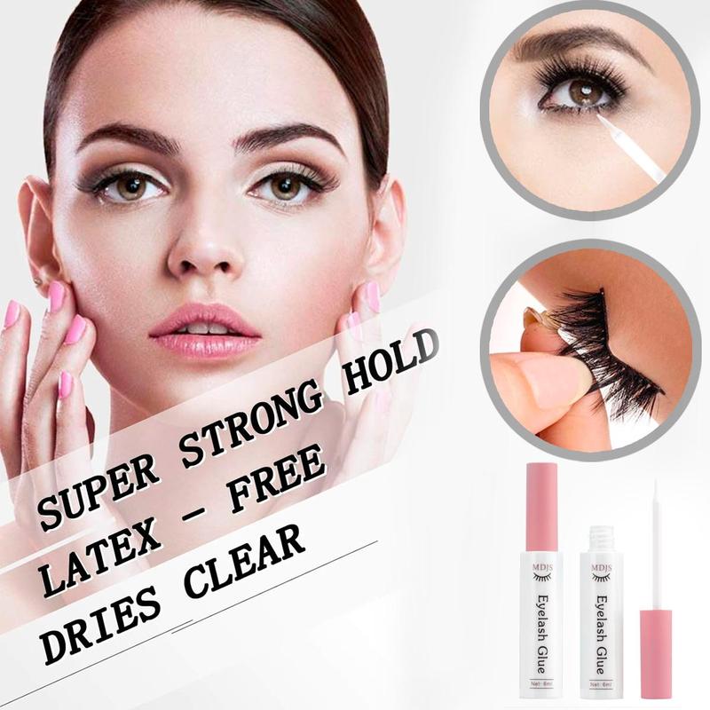 Strong Hold Quick Drying Eyelash Glue, Long Lasting Waterproof Eyelash Adhesive for Eyelash Extensions, Eye Makeup Product for Women & Girls, Christmas Gift