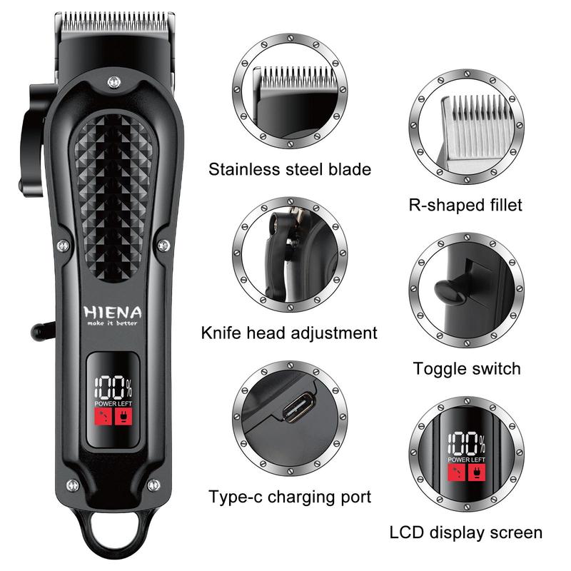 Electric Hair Clipper & Razor Set with Accessories, 1 Set Hair Trimmer Shaving Kit, Professional Hair Clipper Set for Men, Hair Styling Tools, Barber Equipment, Christmas Gift, Stocking Fillers