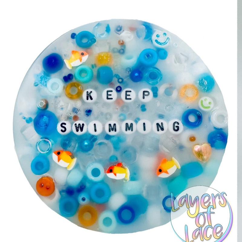 “Keep Swimming” Themed Picky Pad; Stop Skin and Nail Picking