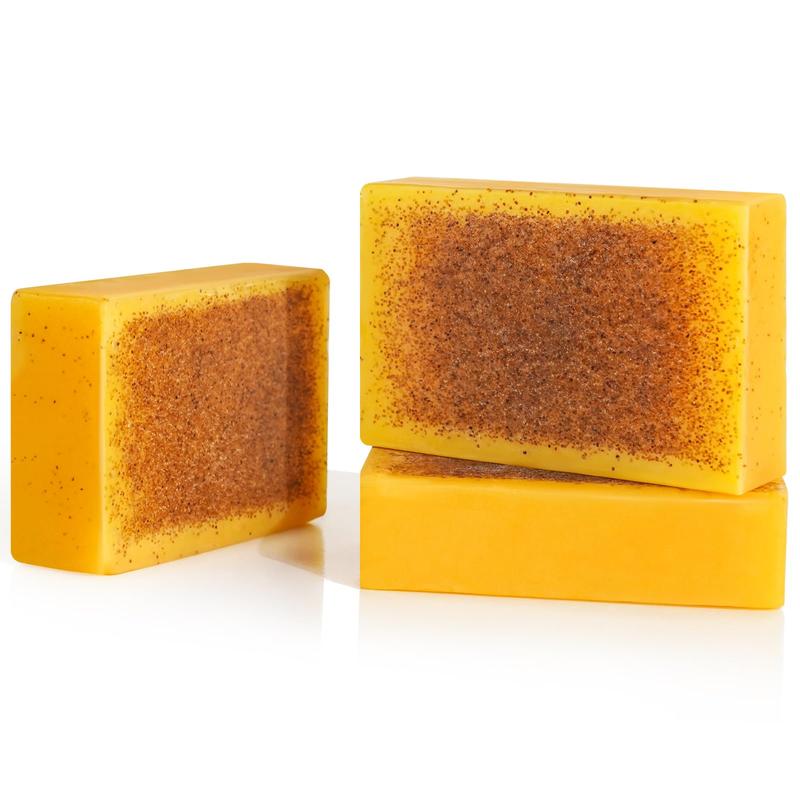 HECMOKS 2-Pack Lemon Turmeric Kojic Acid Soap for Dark Spots, Brightening Bath Bars, Skin Repair Facial Wash Cleansing Body Care - Natural Formula