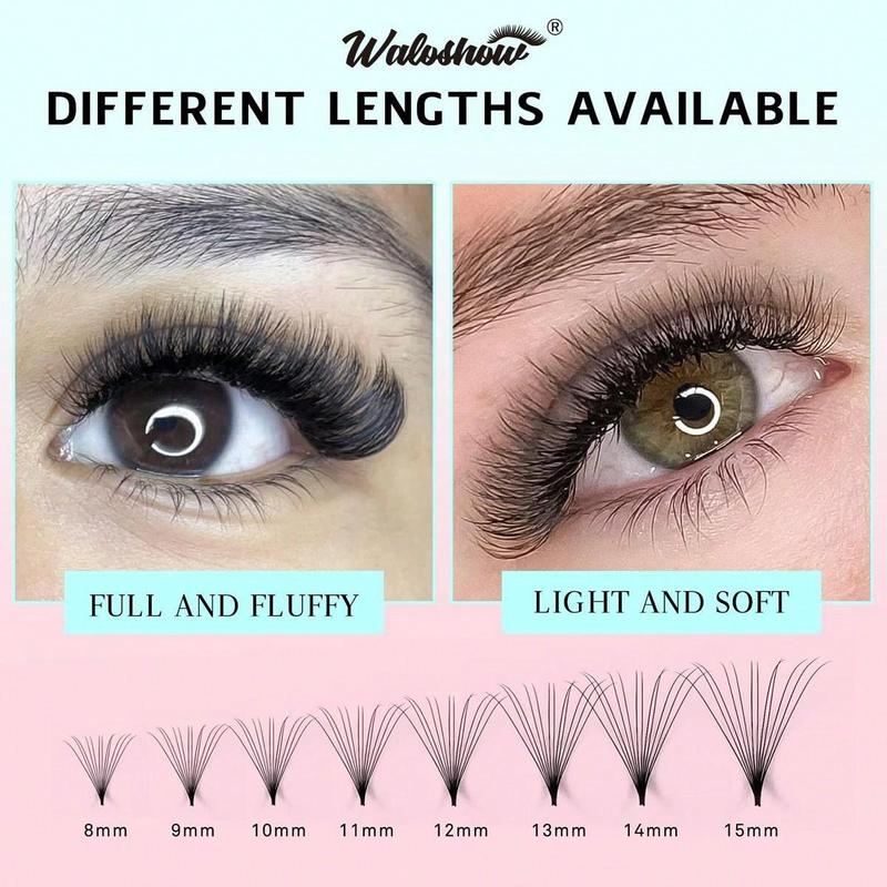 Curly Eyelash Extension, 1 Set Premade Fans Eyelash Extension, Handmade Loose Volume Lash for Salon Use, Eye Makeup Enhancers