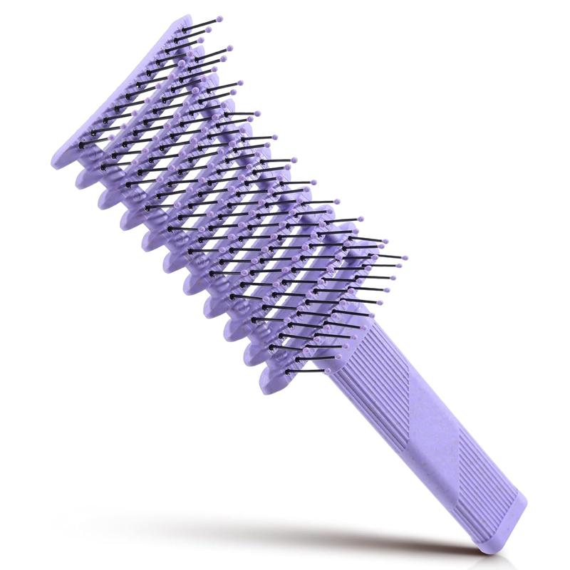 Curly Hair Brush Defining, Vented Curl Defining Brush for Curly Hair Wet, Curl Comb, Shaping and Styling Women's Curls (Purple)