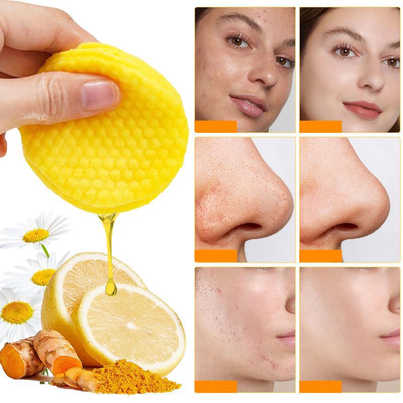 Veecent Turmeric Kojic Acid Facial Cleanser +Turmeric Kojic Acid Cleansing Pads + Brightening Turmeric Hyaluronic Acid Serum Kit Skincare