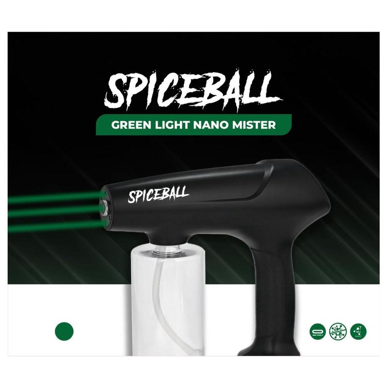 Spiceball Cordless Nano Mister with Green Light for Hair, Skin, and Surfaces