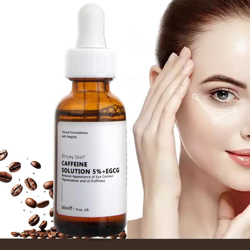 Caffeine Eye Serum, Lifting and Firming Eye Care Product for Dark Circles, Puffiness, Under Eye Bags, Moisturizing Eye Serum for Women and Men chemical exfoliant beauty mask eye cream eye tightener Caffeine EGCG Comfort Skin Care