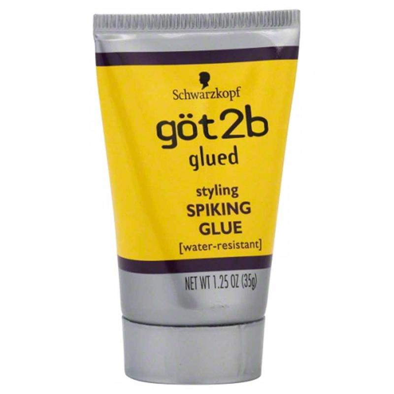 Got2b Original Glued Styling Spiking Hair Gel, Water Resistant, Travel Size, 1.25 Ounce (Pack Of 1)