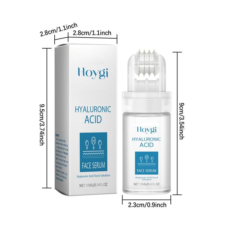 Hyaluronic Acid Microneedle Roller Serum, 3 Counts Moisturizing & Firming Facial Serum For Reducing The Look Or The Signs Of Aging