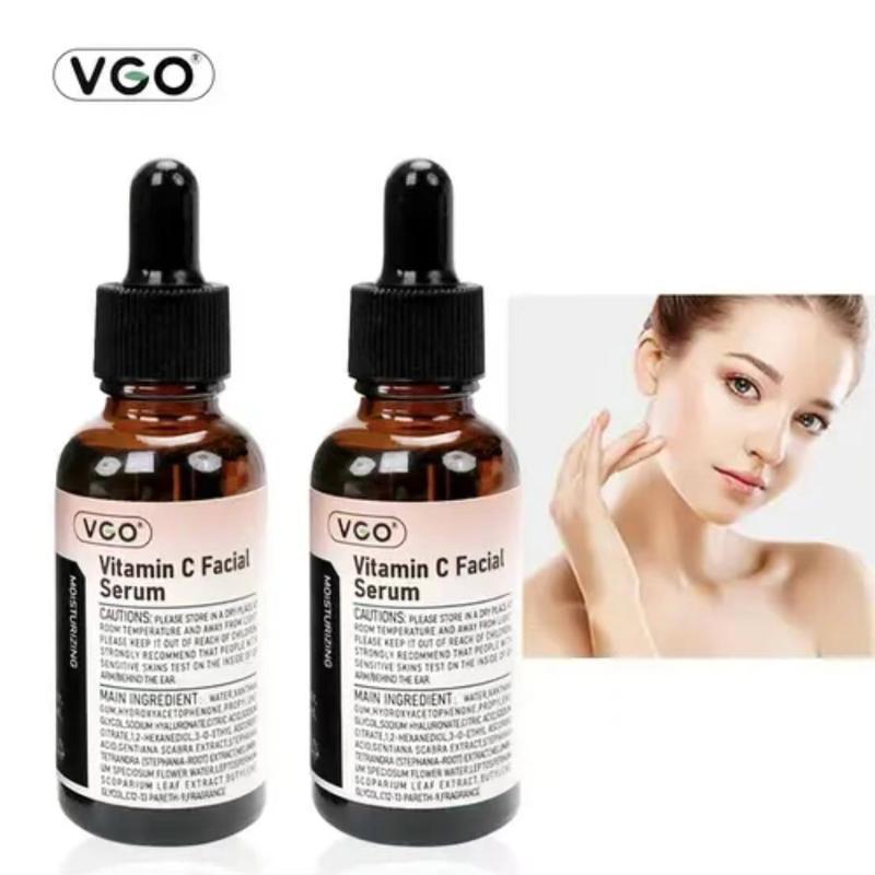 VGO Vitamin C Facial Serum Essence,30ml  60ml Skincare Cleanser-B3 Skin care cream Cleanser Daily Gentle Facial Wash Cleansing Comfort Skin Repair