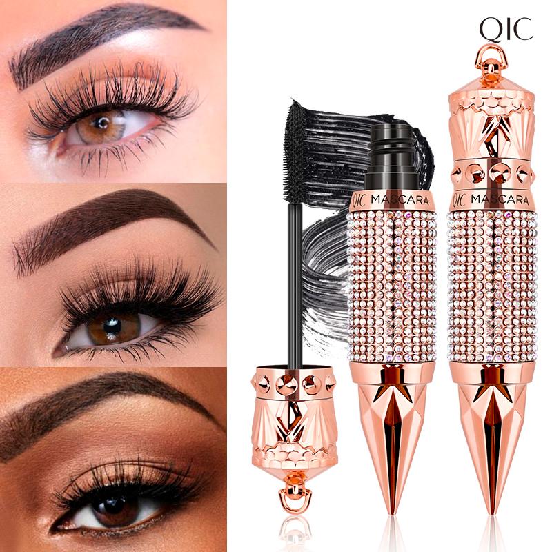 Waterproof Queen's Scepter Diamond Mascara for Lengthening, Volumizing, and Curling - Black Makeup eyebrowgel Cosmetic