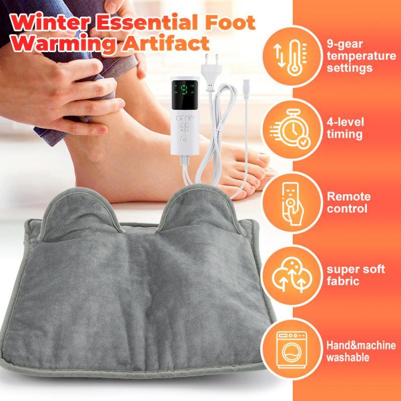 Electric Feet Massager, Heated Foot Dryer, Household Warm Desk Underfoot Heating Pad, Foot Spa Machine, Feet Massaging Machine, Personal Care Appliances for Home & Office