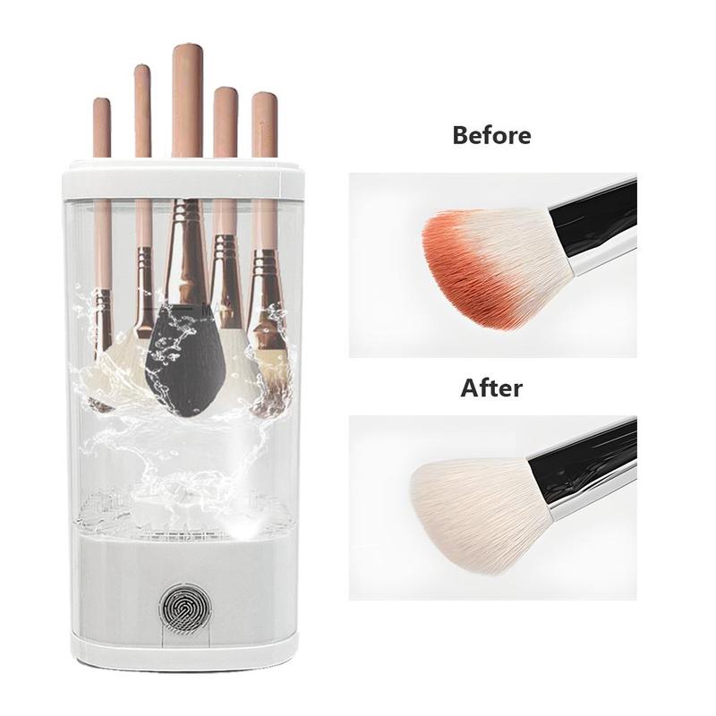 Electric Makeup Brush Cleaning Machine, USB Rechargeable Makeup Brush Cleaner, Multifunctional Makeup Tool for Women & Girls