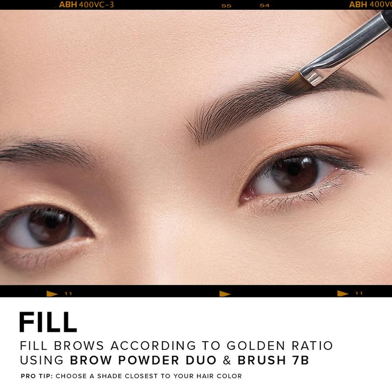 Anastasia Beverly Hills 7B Dual-Ended Angled Brow Powder Brush with Custom Spoolie