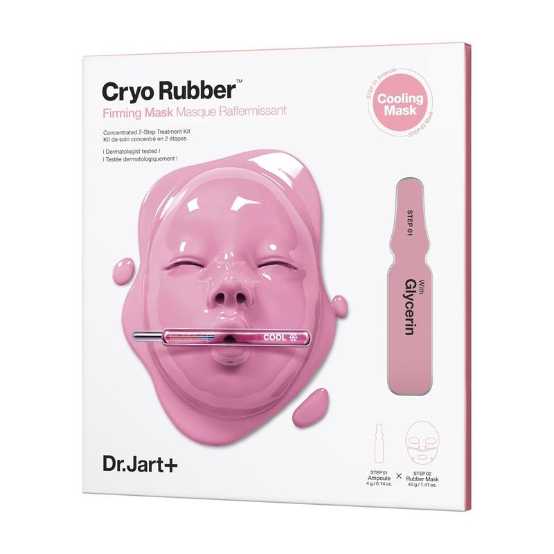 Dr.Jart+ Cryo Rubber Firming Face Mask with Collagen - Korean Skin Care, 1.41 oz Serum Ampoule Skin Repair