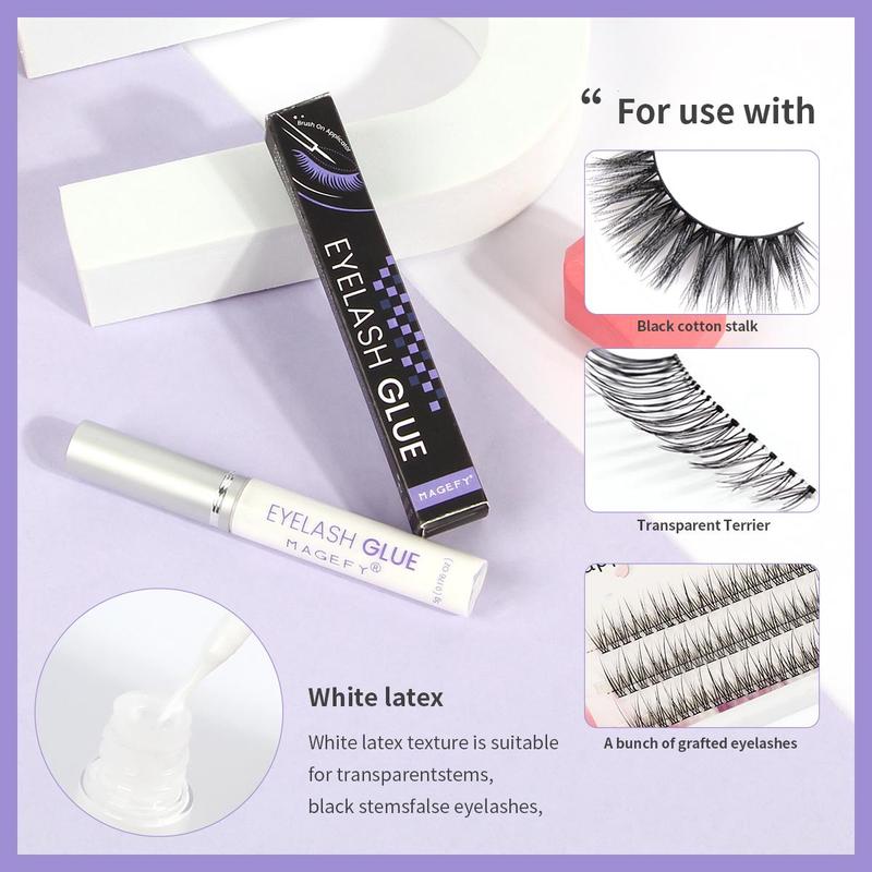 Long Lasting Eyelash Glue, Natural Lashes Glue, False Eyelashes Glue, False Eyelashes Quick-drying Glue, Eye Music Festival Christmas Makeup Accessories, Flawless Spring Cosmetic Gift, Summer Makeup Tool, Makeup Products, Lashes Glue, Lashes Clusters Glue