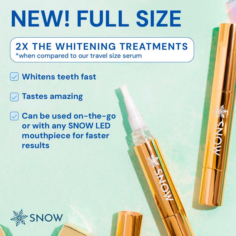 Snow Extra-Strength Teeth Whitening Serum | Oral Care Teeth Whitener Pen | Whitening Pen for Stain Removal & Whiter Teeth