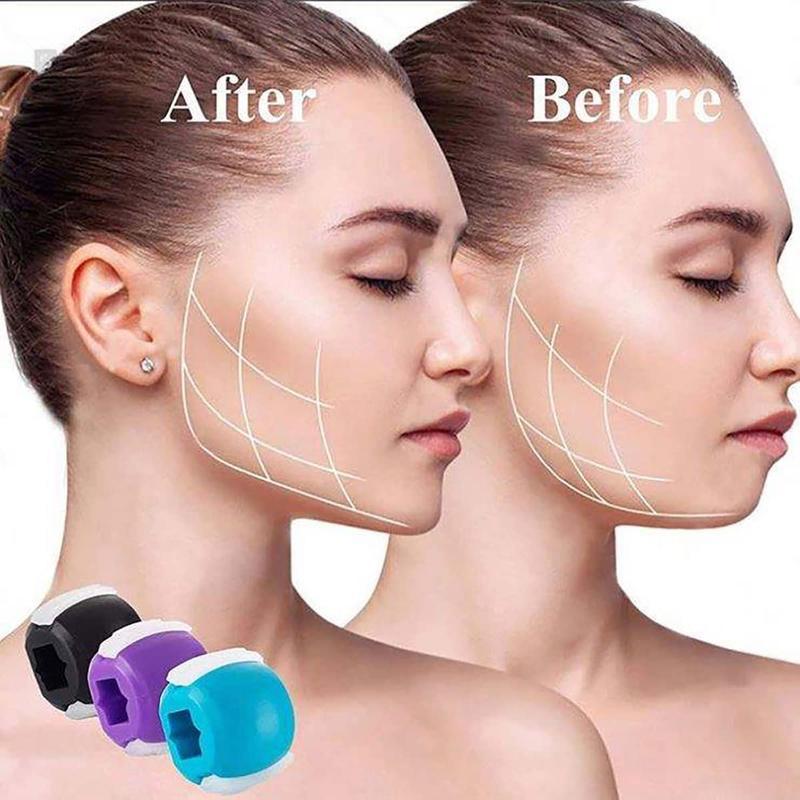 Random Color Jawline Muscle Exerciser , 3pcsJaw Muscle Trainer . Facial Muscle Exerciser . FaceSkin Lift Tightening Training Tool , Face MuscleTraining , Slim Jawline Shape Tool , Neck LineTrainer , Facial Shaping Tools , Home Exercise Tools