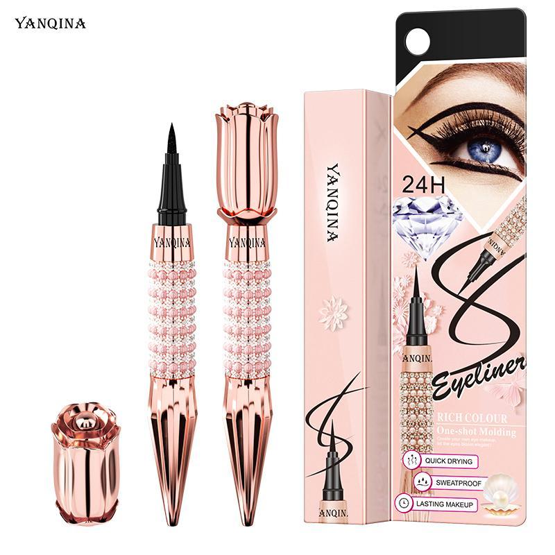 Summer Queen's Scepter Gold Rose Eyeliner, Long Lasting & Quick Drying Eyeliner Pen for Eye Makeup, Professional Daily Makeup Accessory, Music Festival Makeup Product