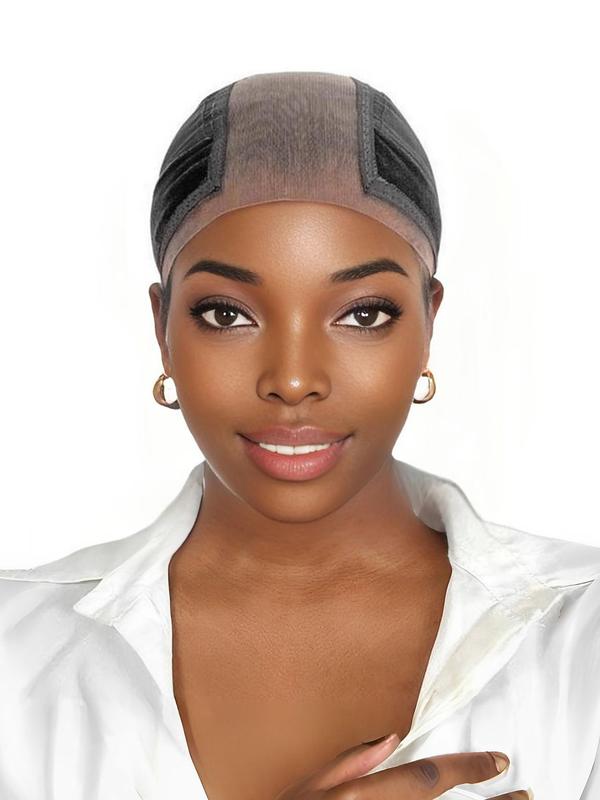 Wig Cap with Grip Band for Keeping Wigs in Place, Adjustable Strap Lace Front Wigs Non Slip Cap, Wig Accessories for Women & Men