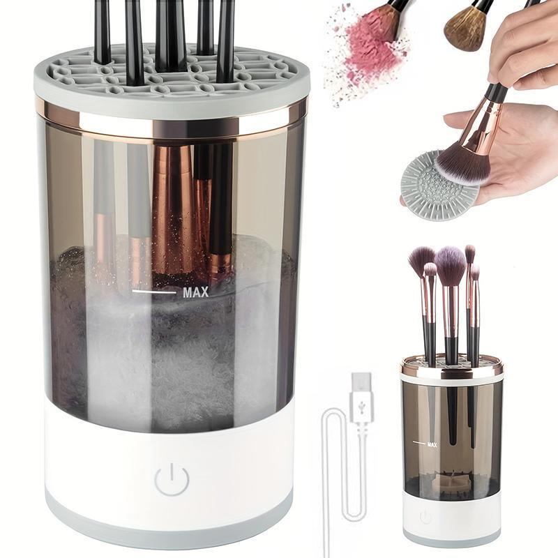 Portable Electric Makeup Brush Cleaner, 1 Count USB Rechargeable Makeup Brush Cleaning Machine, Quick Cleaning Tool for Makeup Brushes, Bathroom Gadgets 2024, 2024 Home Bundles