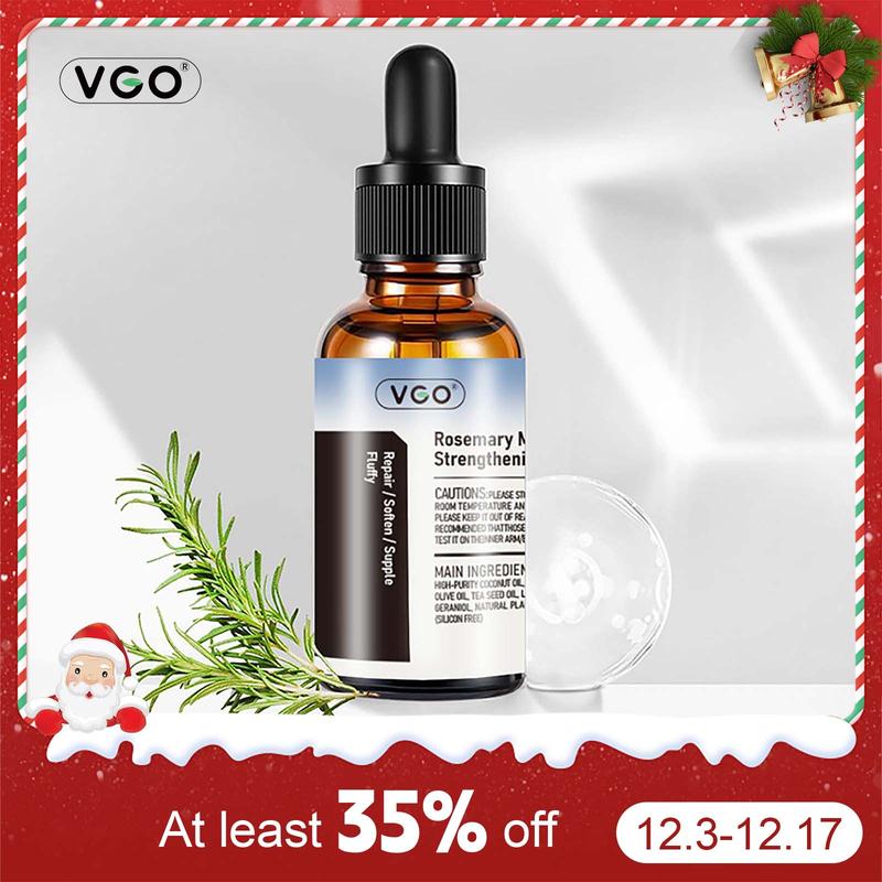 VGO Rosemary Mint Hair Strengthening Oil, 30ml   1.01oz Haircare  Lightweight