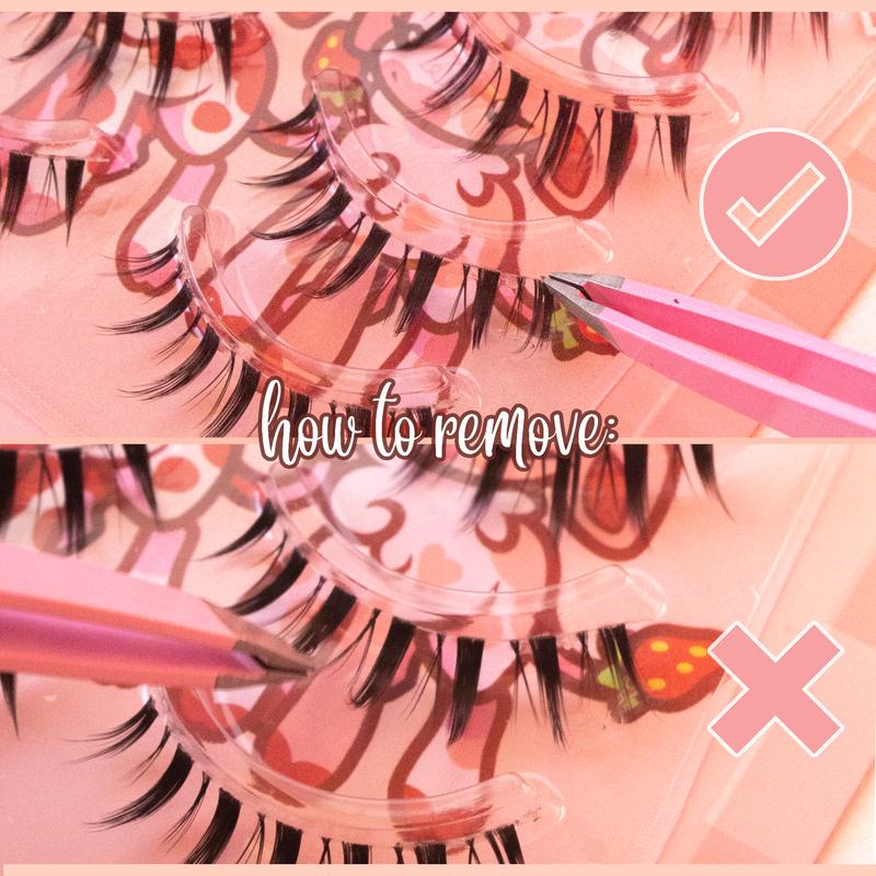 Valerie Clear Band Manhua Manga Dolly Lashes *New* Eyelashes Lightweight