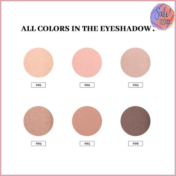 Nudes2 Series Mini Eyeshadow Palette, 6 Nude Taupe & Brown Neutral Eye Shadows, Travel Friendly Size, Velvety Matte Finish