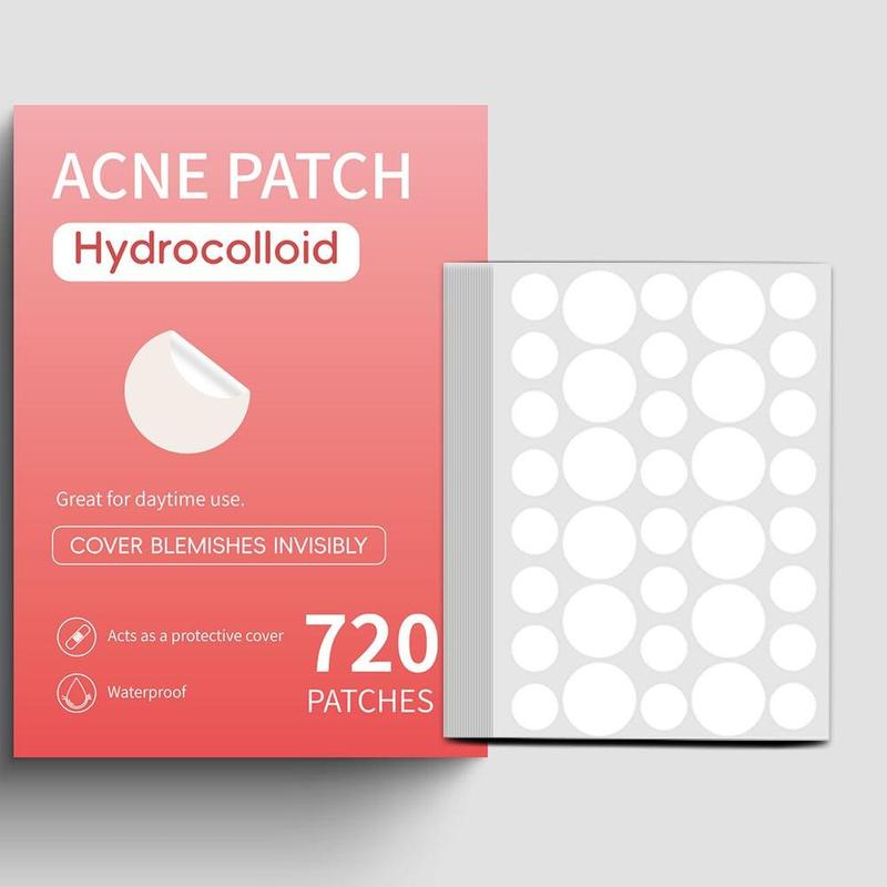 720-Count Hydrocolloid Acne Patches , Tea Tree Oil Infused, Water Gel Pimple Stickers For All Skin Types, Alcohol-Free & Fragrance-Free grano