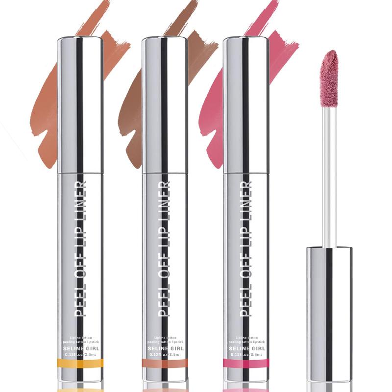 Peel Off Lip Liner Stain Set for Women & Girls