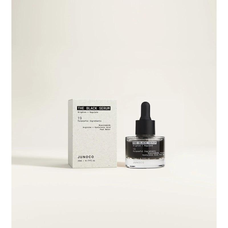 JUNOCO Black Serum 23ml - with HA, Niacinamide and Peat Water