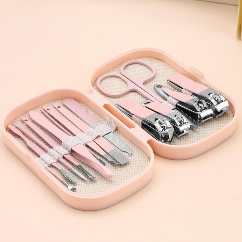 Stainless Steel Nail Clipper Set with Storage Case, 14pcs set Portable Nail Care Tool Set, Professional Manicure & Pedicure Tool for Home & Travel