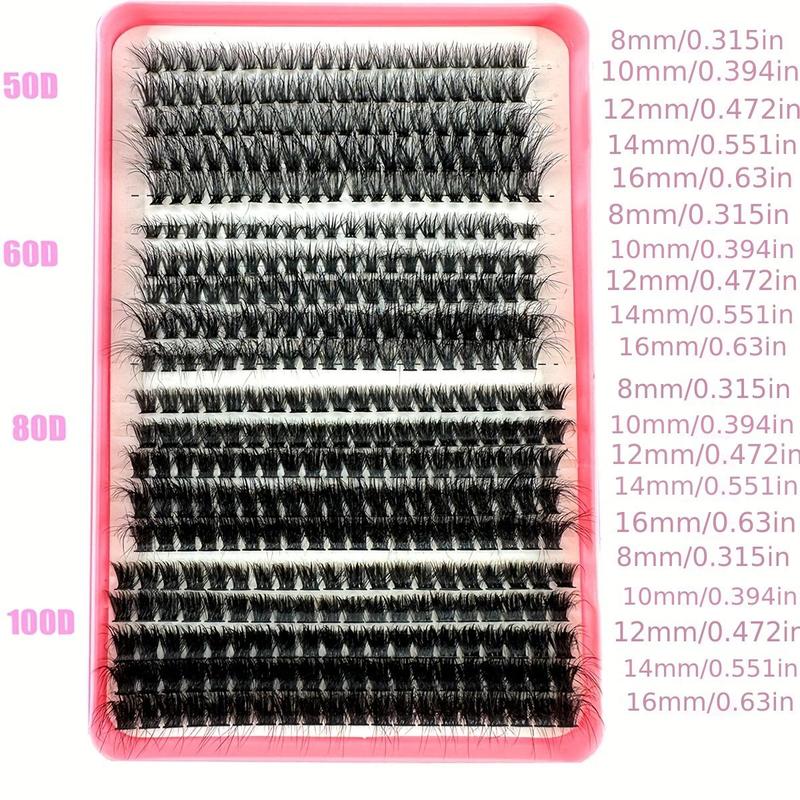 Mixed Length Individual False Eyelashes, 400pcs box Natural Look Eyelash Extensions, Self Grafting Curl Eyelashes, Eye Makeup Enhancement False Eyelashes