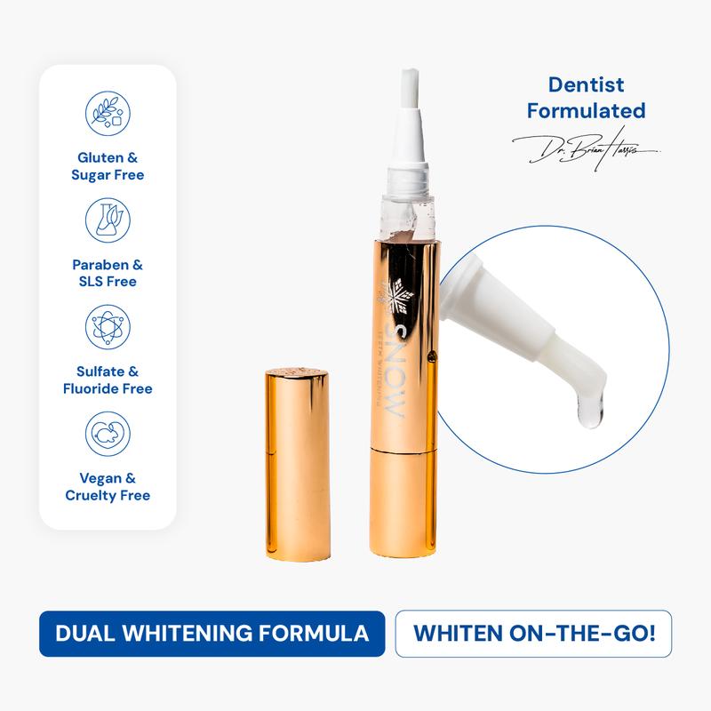 Snow Extra-Strength Teeth Whitening Serum | Oral Care Teeth Whitener Pen | Whitening Pen for Stain Removal & Whiter Teeth