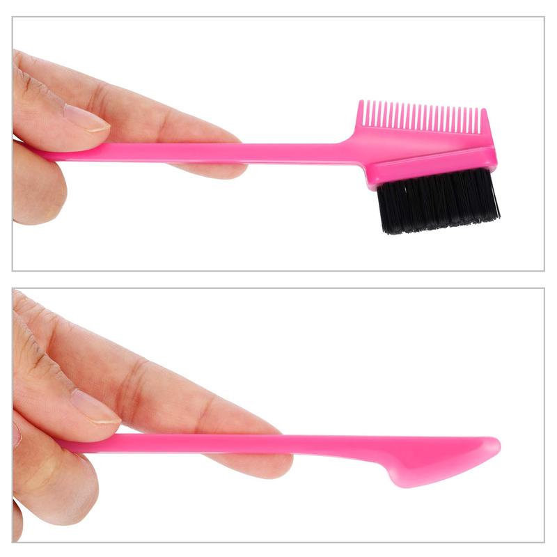 Random Color Wiggins Hair 1 PCS Styling Edge Comb Double Sided Edge Brush Edge Control Brush & Baby Hair Brush Comb