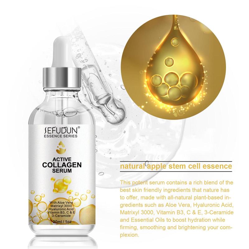 Collagen Facial Essence, 2 Counts Moisturizing Skin Care Serum for Firming Skin, Hydrating Skin Care Product for Women & Girls