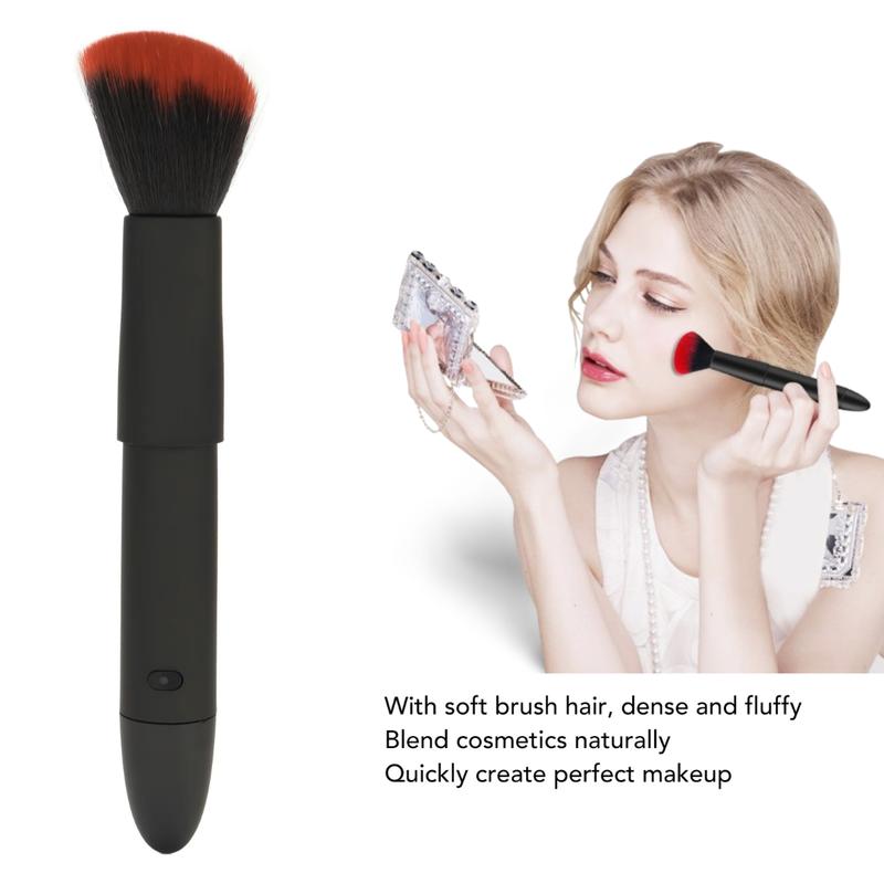 2024 Electric Makeup Brush 10 Gears Rechargeable Multifunctional Waterproof Blush Brush for Contouring, Highlight and Airbrush