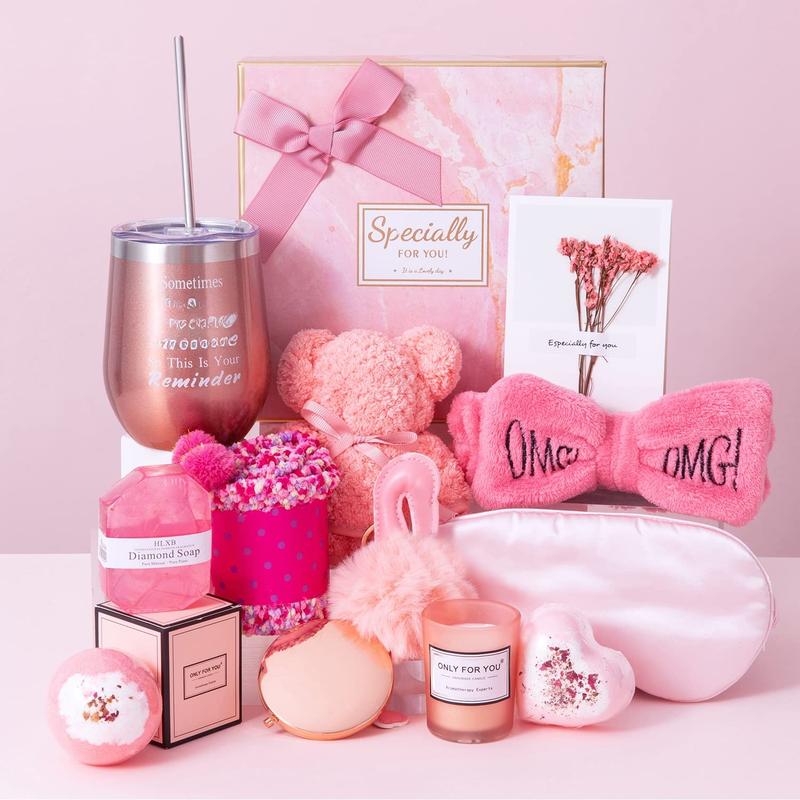 Gifts Basket for Women - Birthday Gifts for Women,Women Gifts Set Contains 13 Items  Female Gift Ideas,Relaxing Care Package Self Care Gift Box for Women Mom Wife Bestie Sister