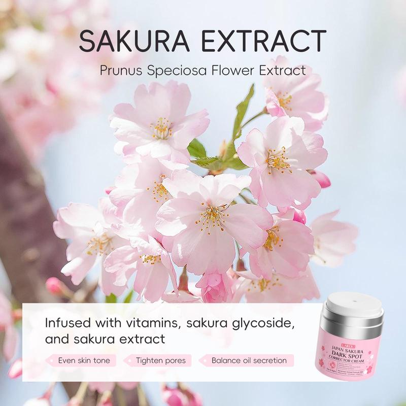 Sakura Facial Spot Cream, 2 Counts set Moisturizing Face Cream for Dark Spot Corrector, Hydrating Facial Moisturiser, Face Lotion for Women & Men